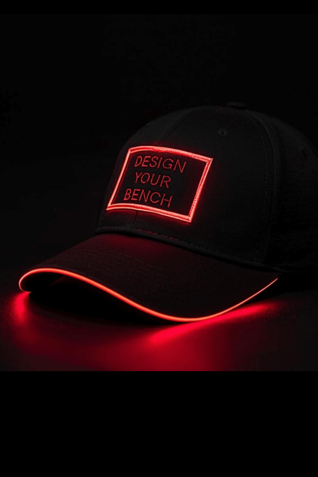 SİYAH BEYZBOL KEP LED'Lİ ŞAPKA