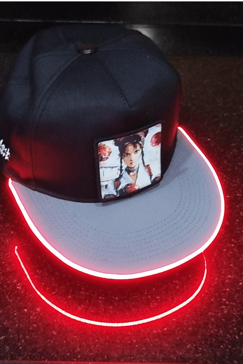 Prenses Bench Siyah-Gri LED'li Hip Hop Şapka