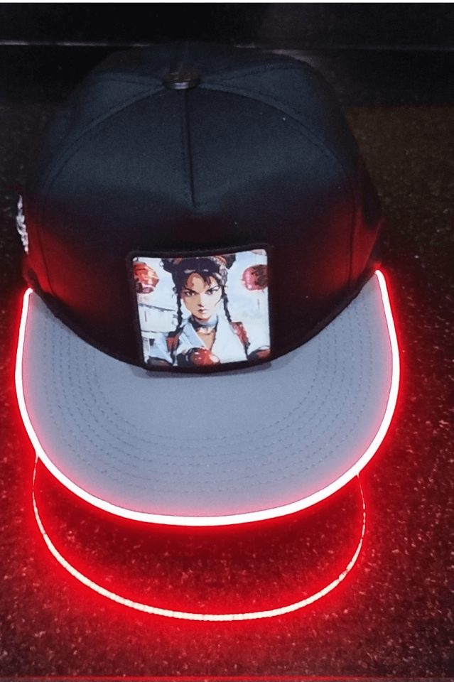 Prenses Bench Siyah-Gri LED'li Hip Hop Şapka