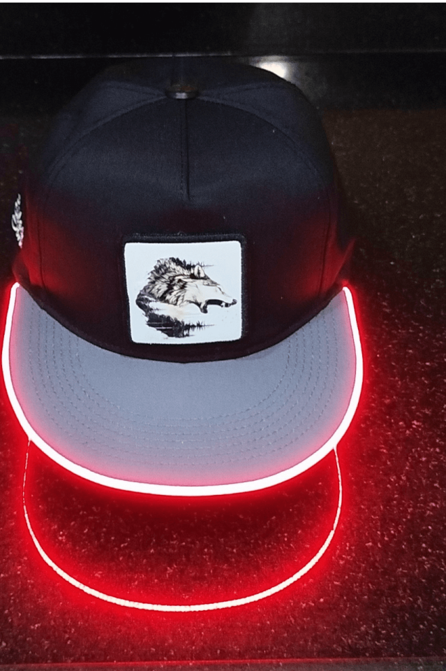 Kurt Bench Siyah-Gri LED'li Hip Hop Şapka