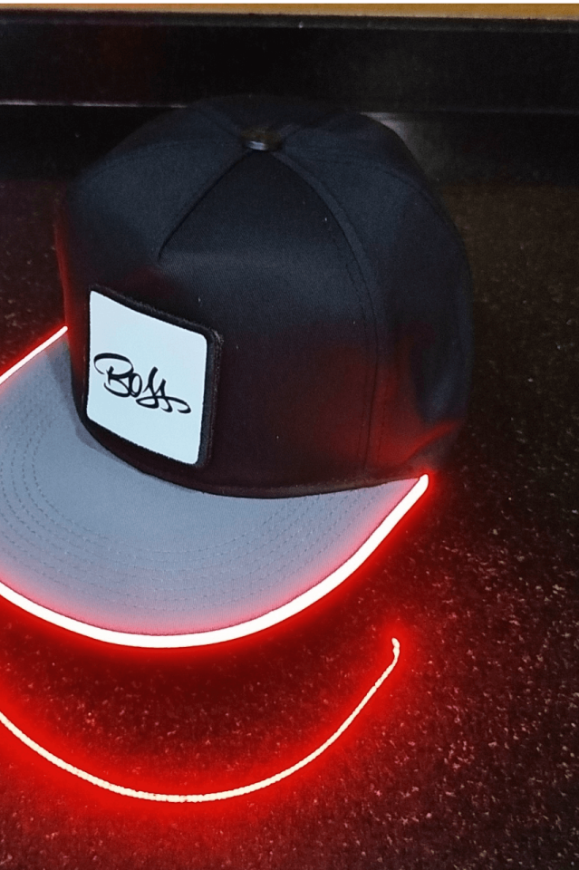 Patron Bench Siyah-Gri LED'li Hip Hop Şapka