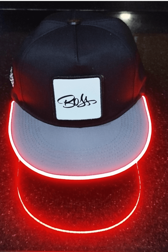 Patron Bench Siyah-Gri LED'li Hip Hop Şapka