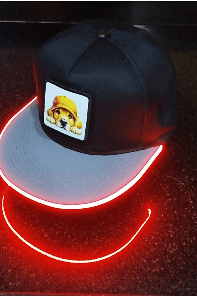 Golden Bench Siyah-Gri LED'li Hip Hop Şapka