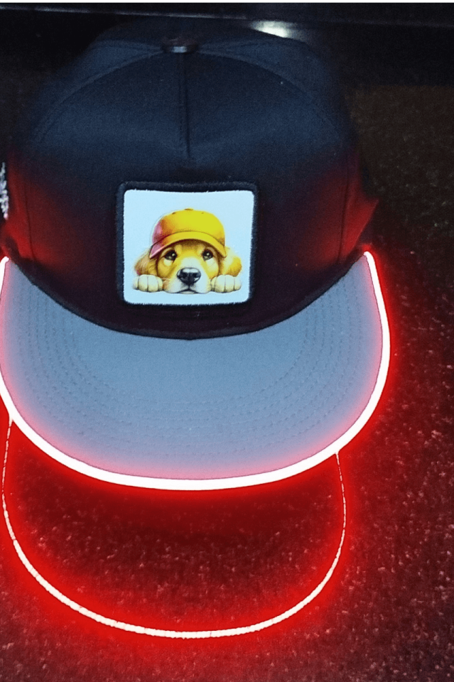 Golden Bench Siyah-Gri LED'li Hip Hop Şapka