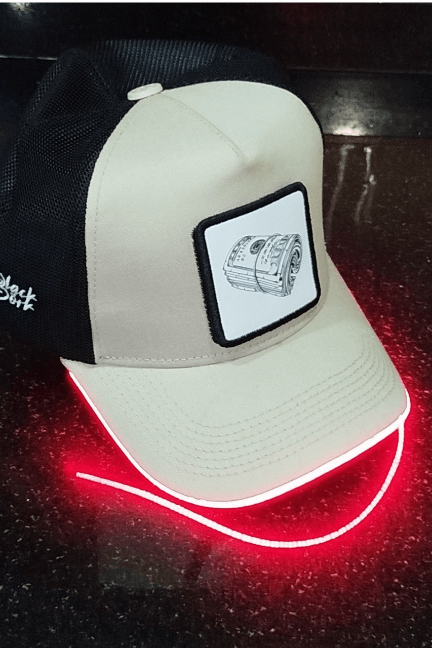 Money Bench Siyah-Krem LED'li Beyzbol Şapka
