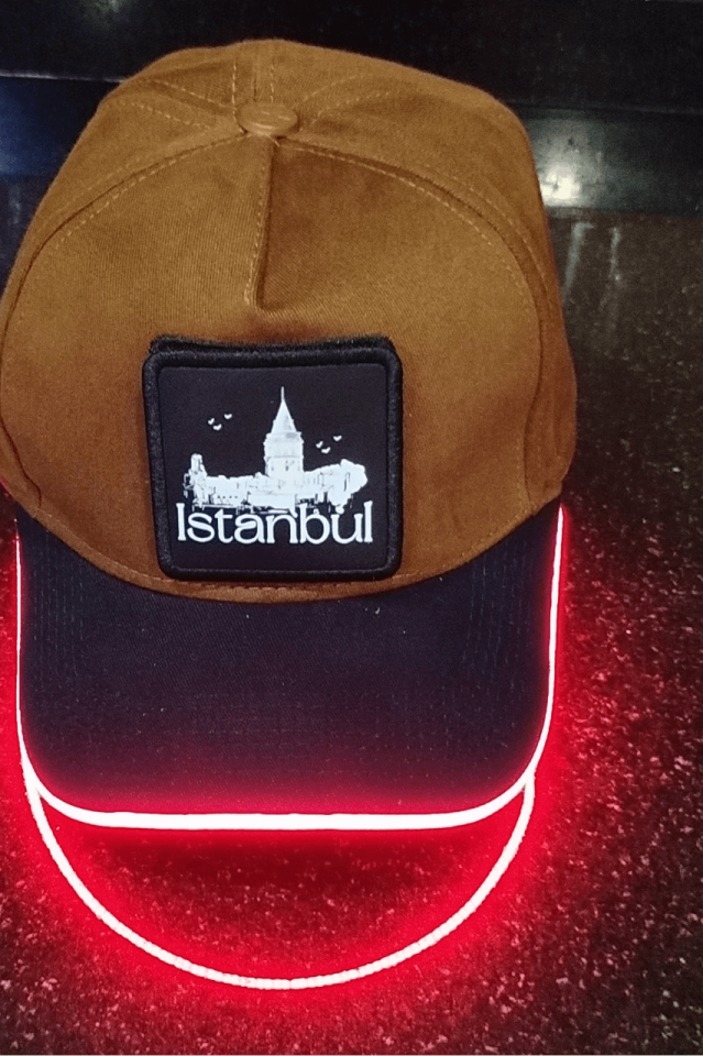 İstanbul Bench Kahve-Siyah LED'li Beyzbol Şapka