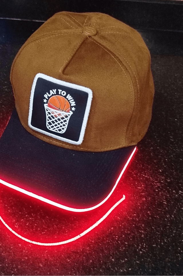 Basket Bench Kahve-Siyah LED'li Beyzbol Şapka