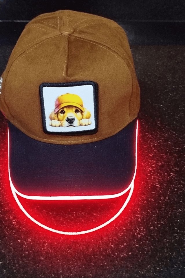 Golden Bench Kahve-Siyah LED'li Beyzbol Şapka