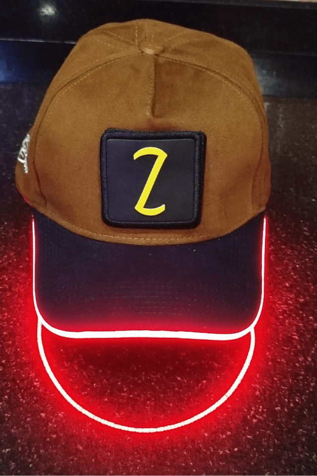 Z Bench Kahve-Siyah LED'li Beyzbol Şapka