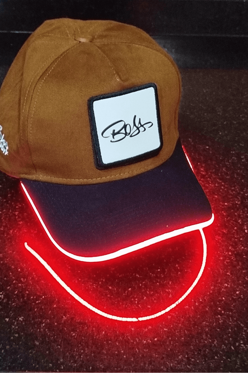 Patron Bench Kahve-Siyah LED'li Beyzbol Şapka