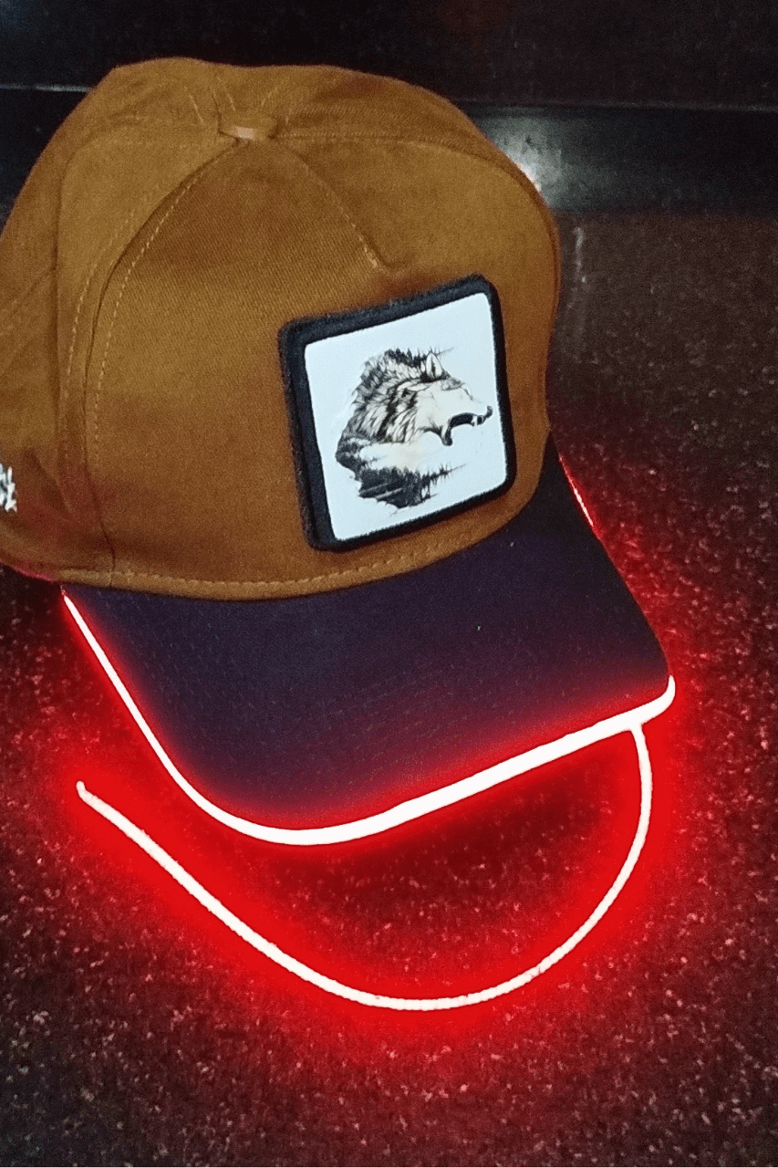 Kurt Bench Kahve-Siyah LED'li Beyzbol Şapka