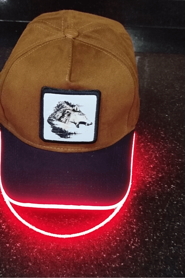 Kurt Bench Kahve-Siyah LED'li Beyzbol Şapka