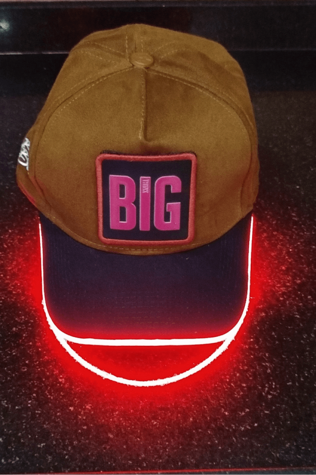 BIG You Later Bench Kahve-Siyah LED'li Beyzbol Şapka